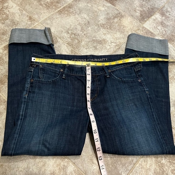 Citizens of Humanity Dani cropped straight leg dark wash jeans stretchy … - Picture 8 of 10